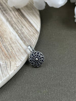 Load image into Gallery viewer, SOUMYA 3 LINE SILVER OXIDISED NECKLACE JEWELLERY SET COMBO