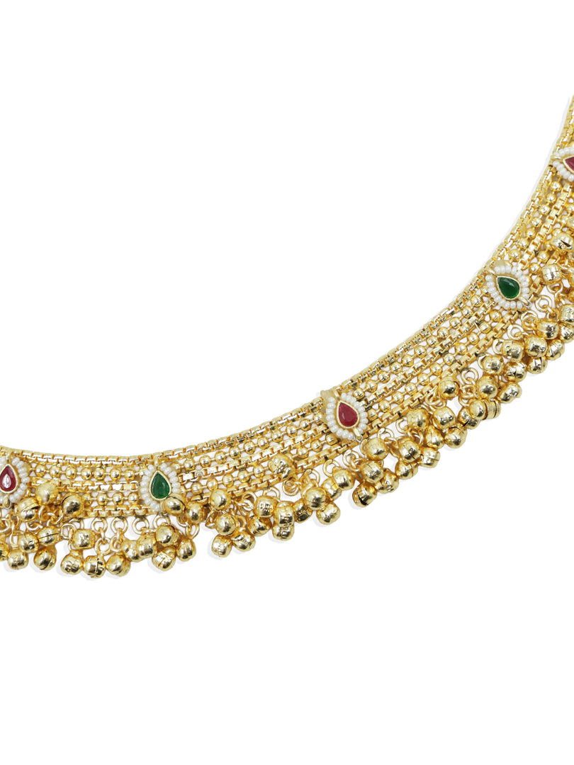 Golden Plated Ghungroo Anklet