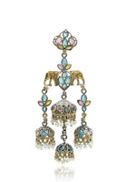 Load image into Gallery viewer, Tanvi Jhumka Stone Earrings