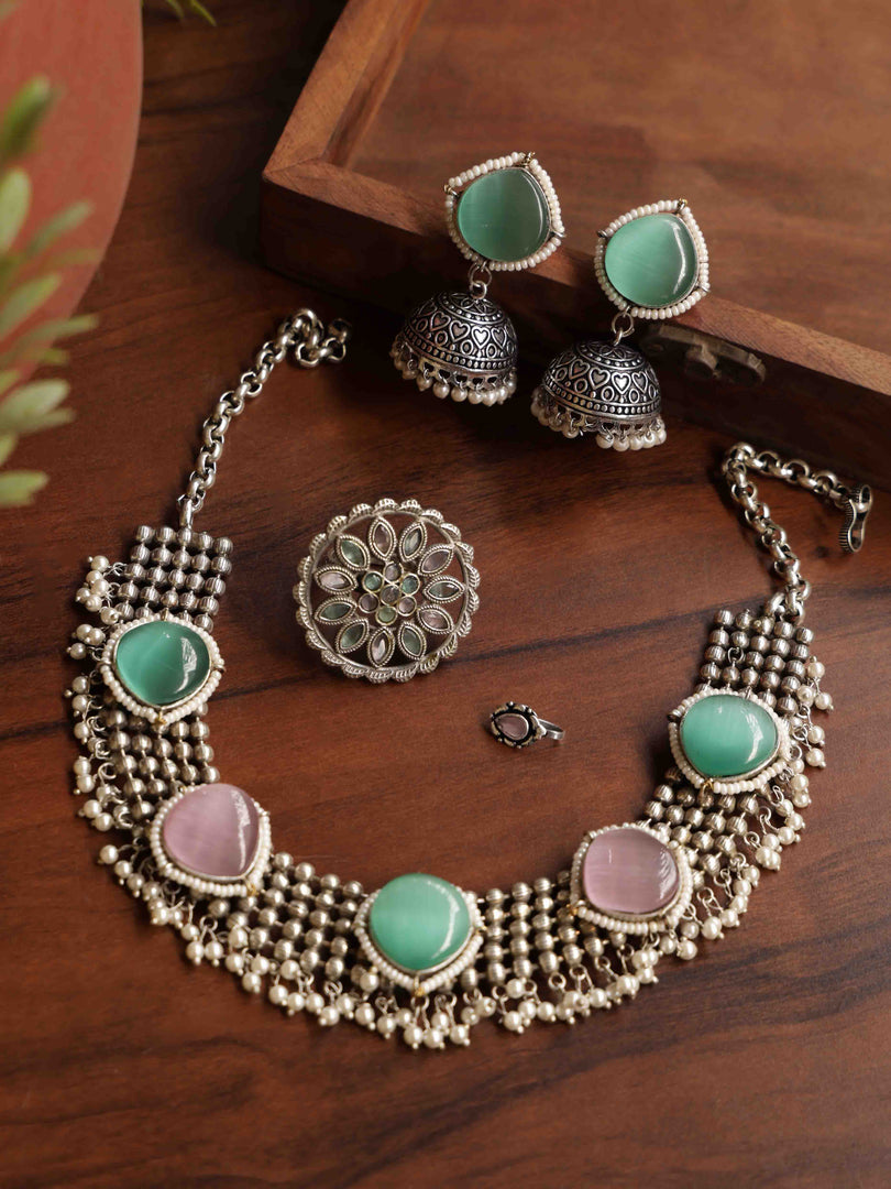 Ragini Stone Jewellery Set