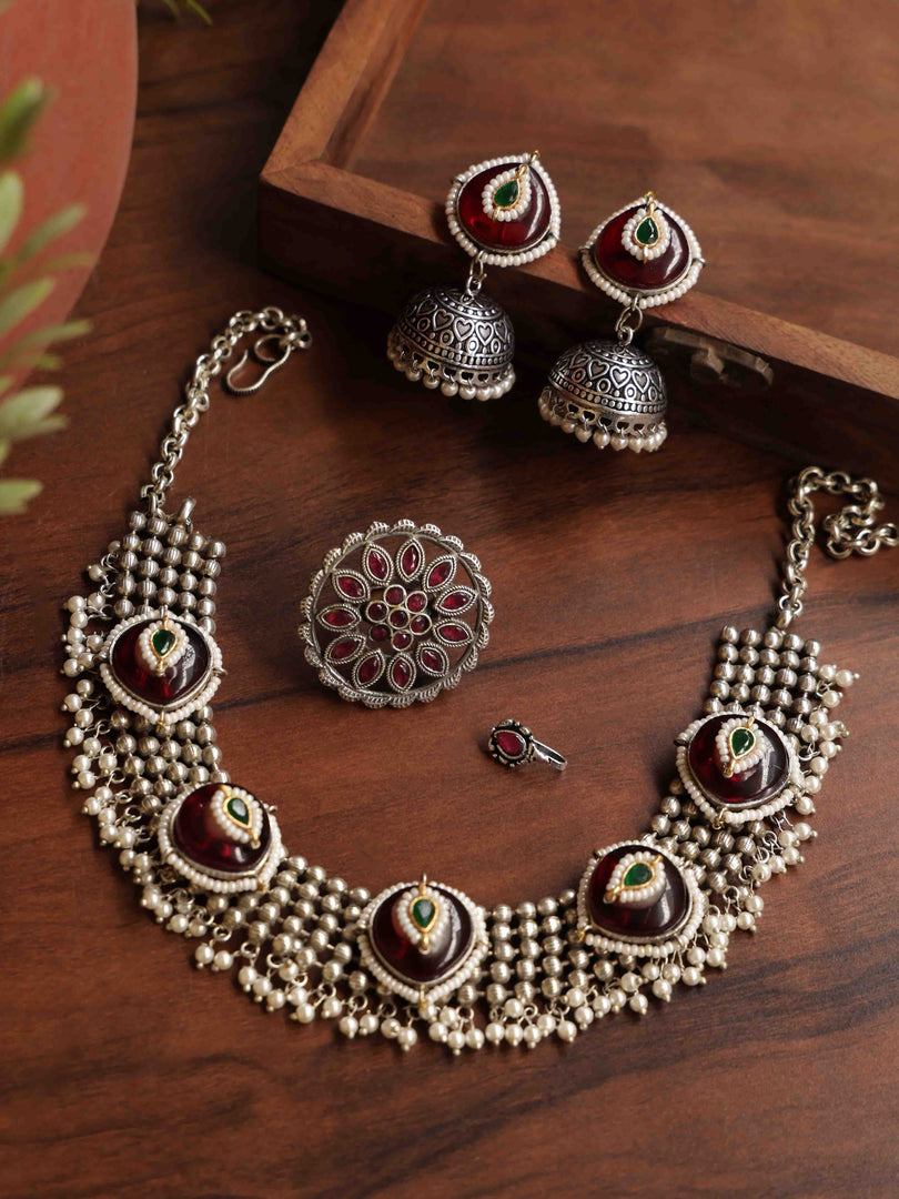 Ragini Stone Jewellery Set