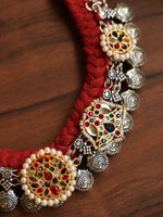 Load image into Gallery viewer, Fusion Mataji Threaded Jewellery Set