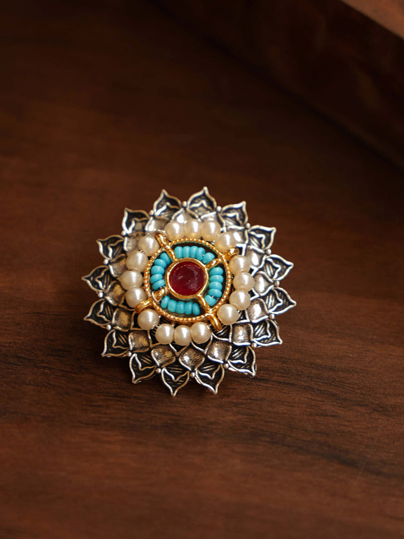 Fusion Mataji Threaded Jewellery Set