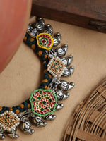 Load image into Gallery viewer, Fusion Mango Motif Threaded Jewellery Set