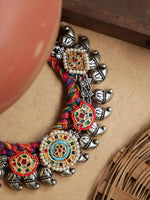 Load image into Gallery viewer, Fusion Mango Motif Threaded Jewellery Set