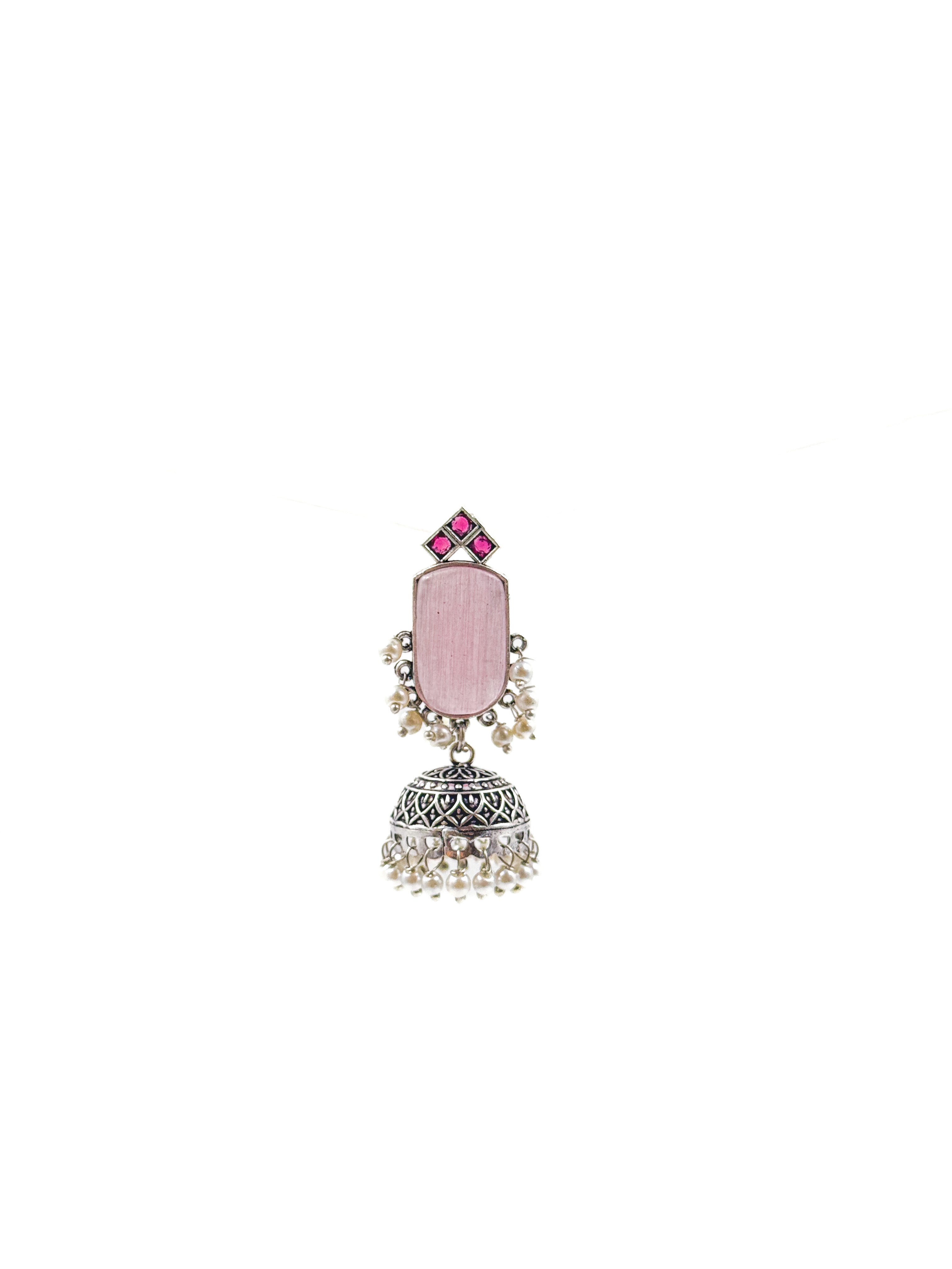 MIHIKA STONE JHUMKA EARRINGS