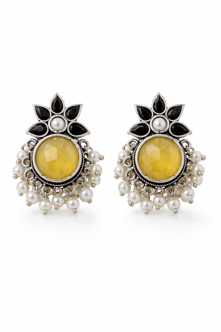 Krisha Stud Stone Earrings