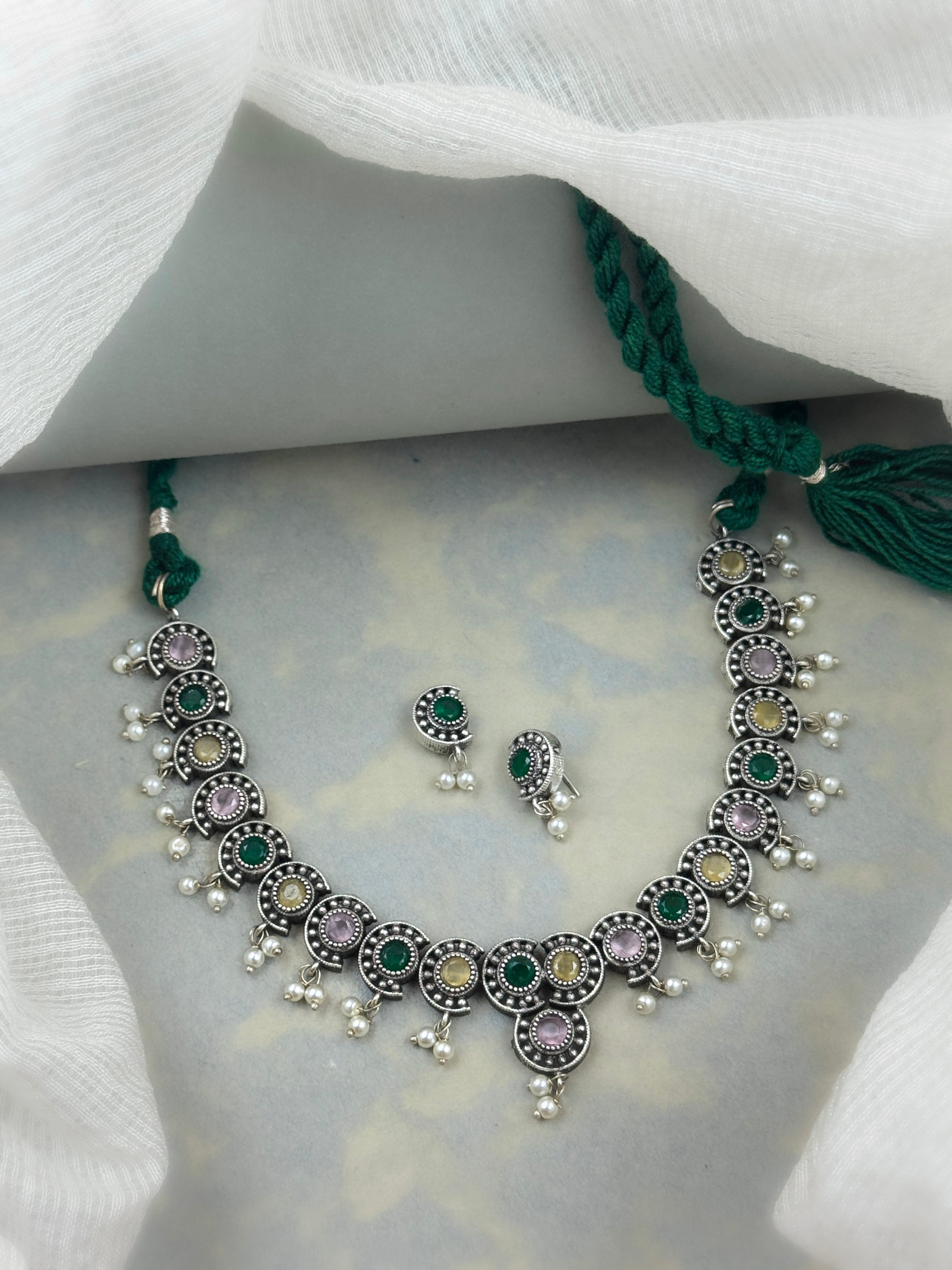 REHA STONE NECKLACE SET