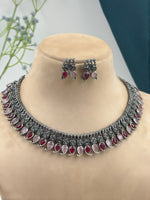Load image into Gallery viewer, Rose Sliver Lookalike Necklace Set