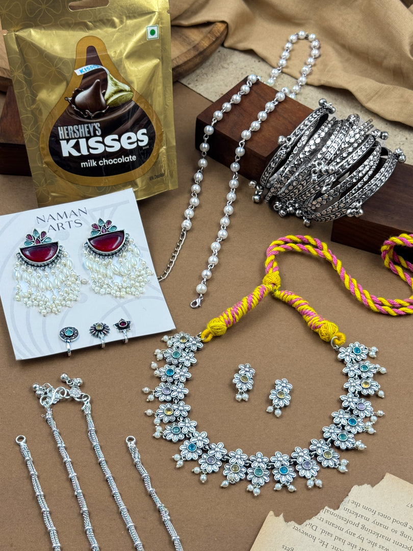 Rakshabandhan Oxidised Jewellery Gift Hamper – Rakshabandhan Special