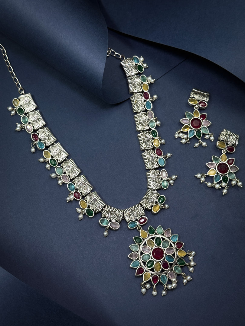 Sanya Stone Necklace Set