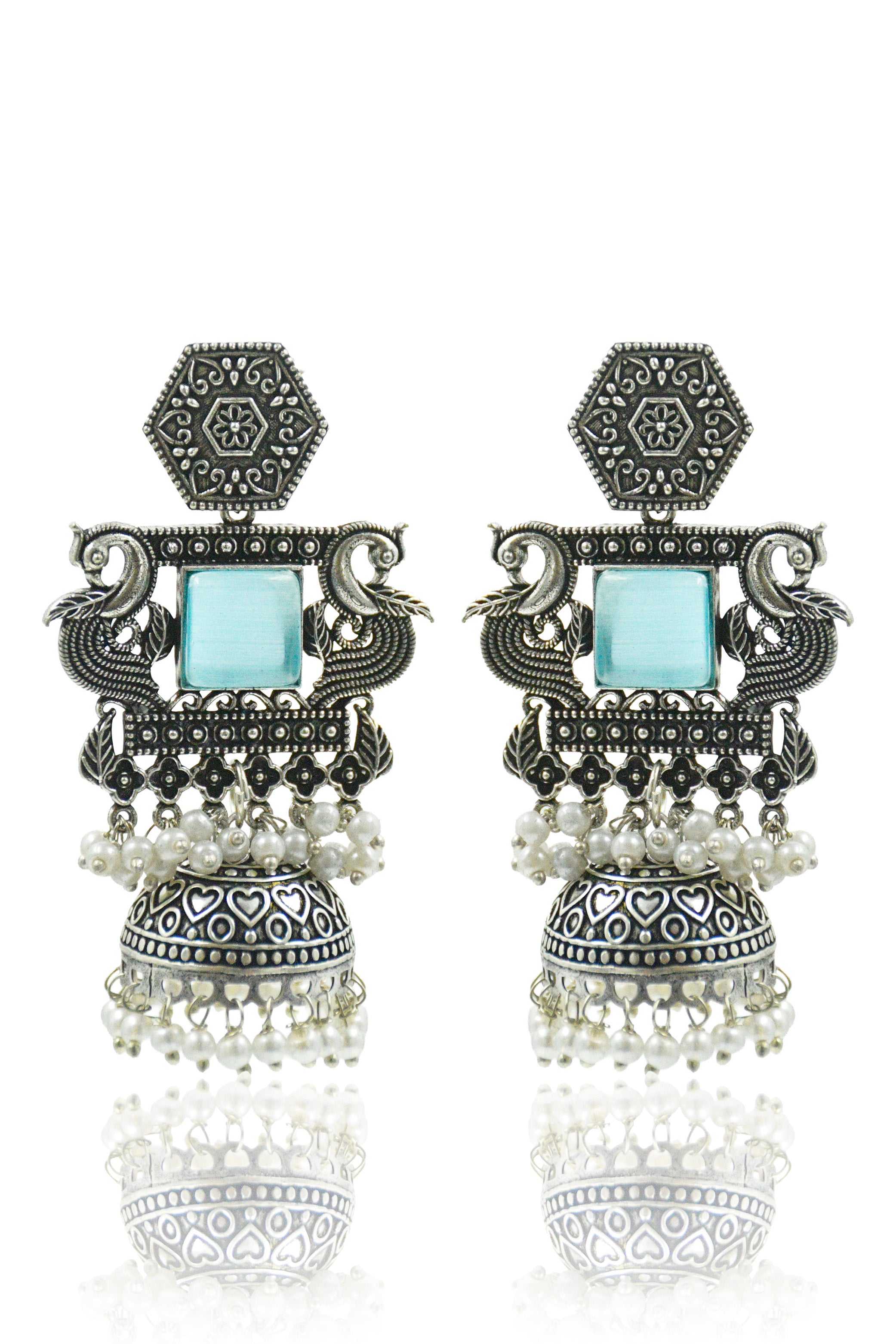 AARIKA STONE JHUMKA EARRINGS