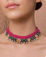 Load image into Gallery viewer, Navya Threaded Jewellery Set