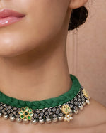 Load image into Gallery viewer, Navya Threaded Jewellery Set