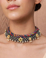 Load image into Gallery viewer, Navya Threaded Jewellery Set