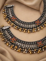 Load image into Gallery viewer, Nandini Dual Tone Anklet