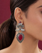 Load image into Gallery viewer, Navya Stud Stone Earrings