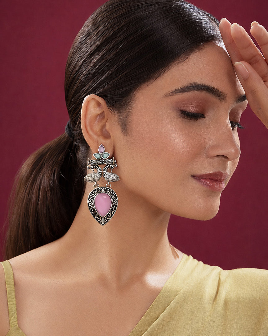 Navya Stud Stone Earrings