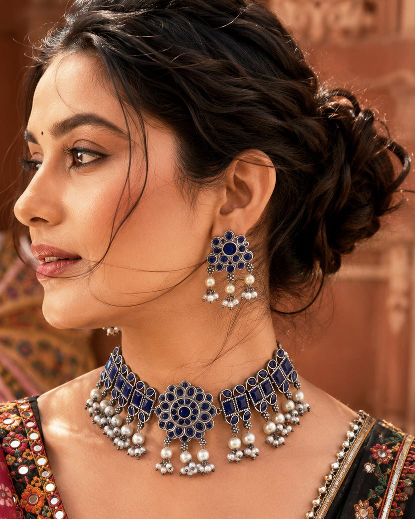 Harini Stone Necklace Set