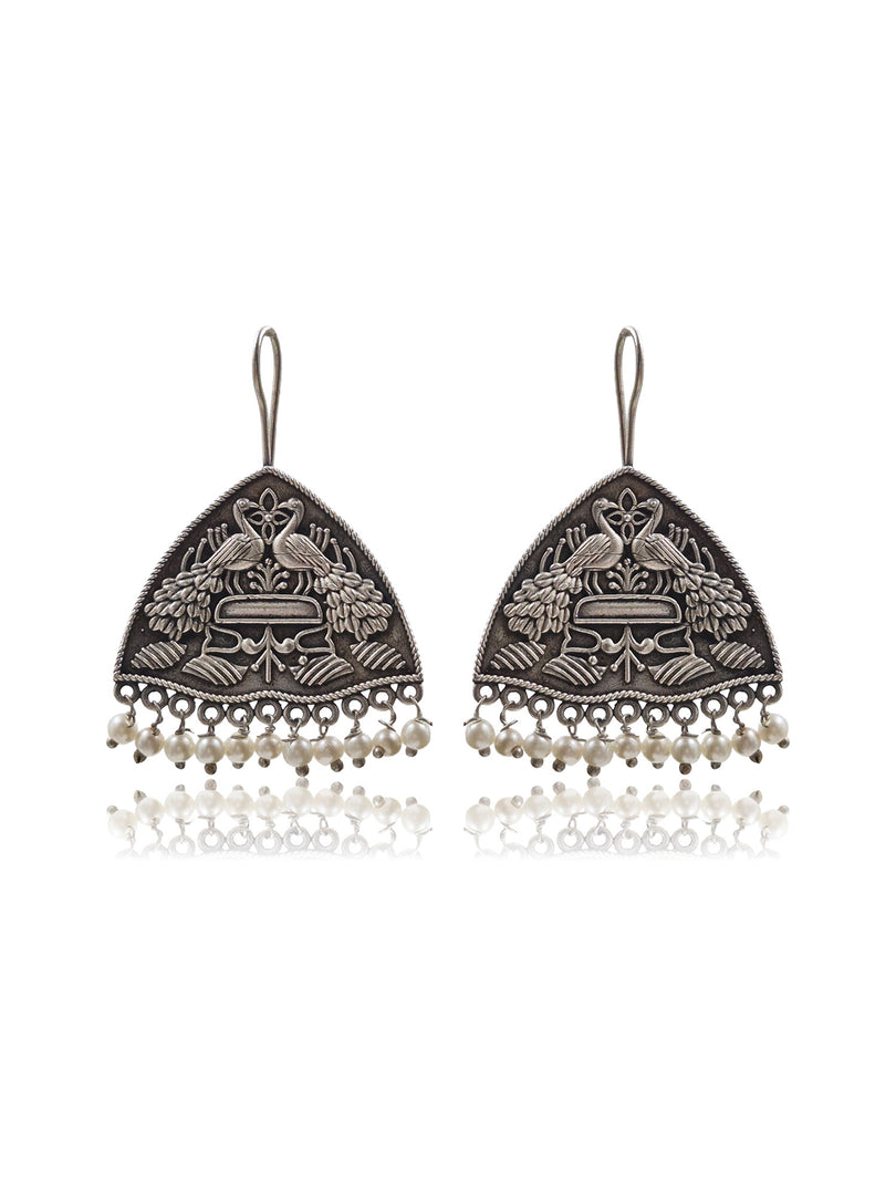Taniya Silver Lookalike 3 Earrings Combo