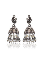 Load image into Gallery viewer, Kavya Silver Lookalike 3 Earrings Combo