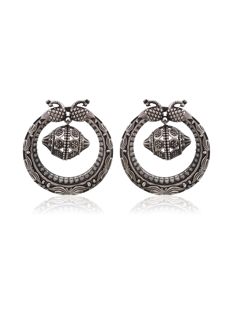 Ruhi Silver Lookalike 3 Earrings Combo
