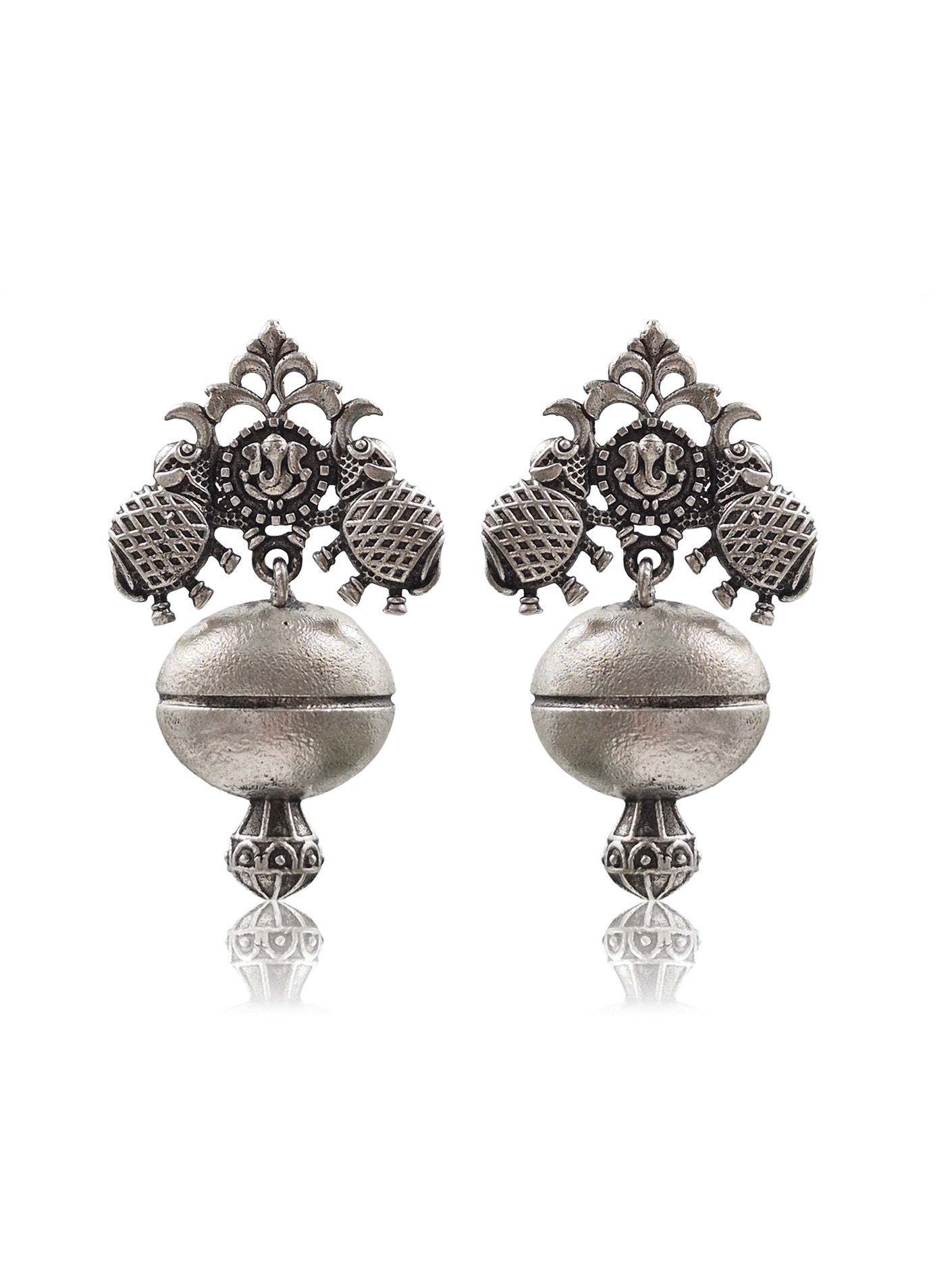 NIDHI SILVER LOOKALIKE 3 EARRINGS COMBO
