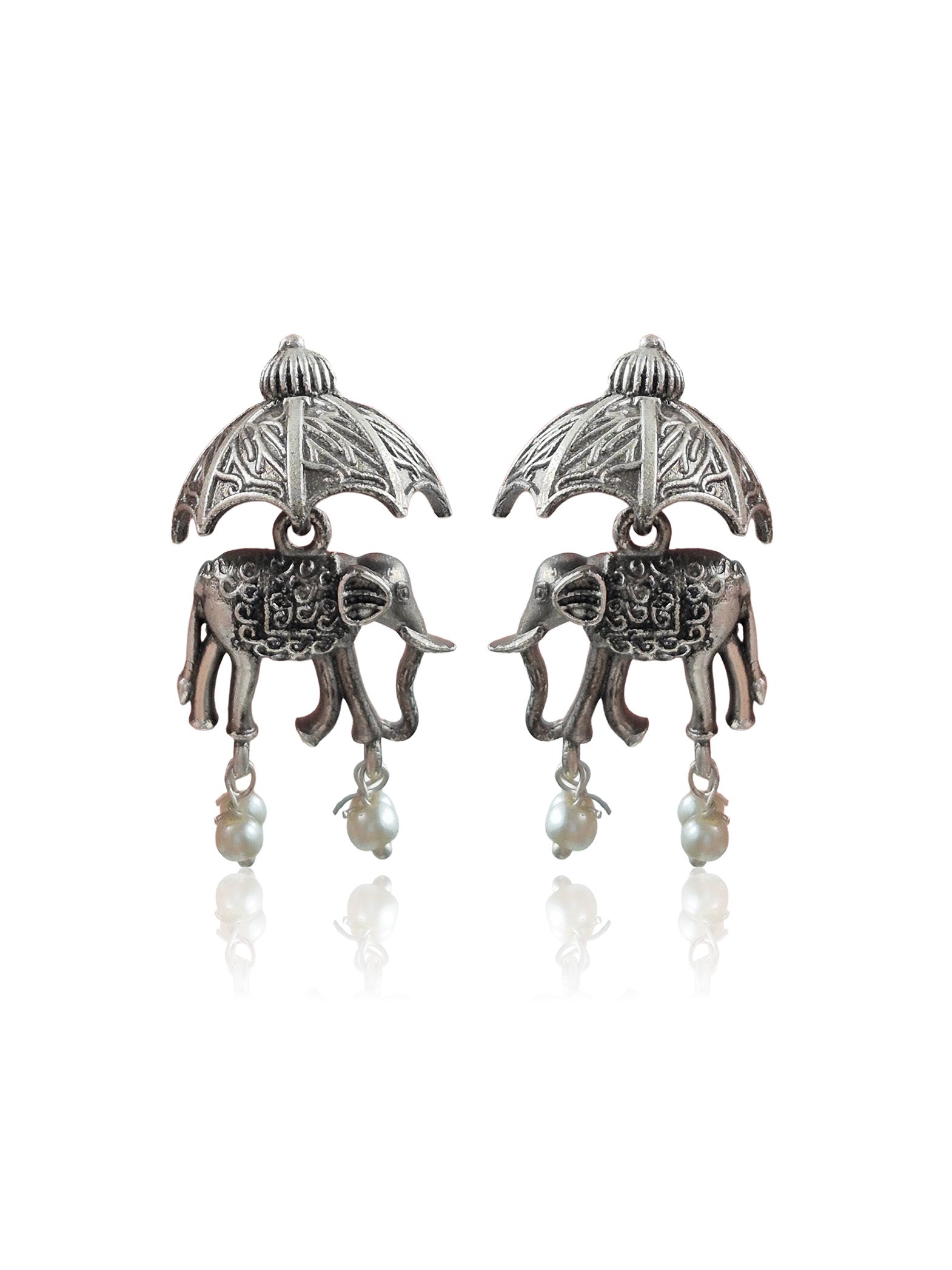 NIDHI SILVER LOOKALIKE 3 EARRINGS COMBO