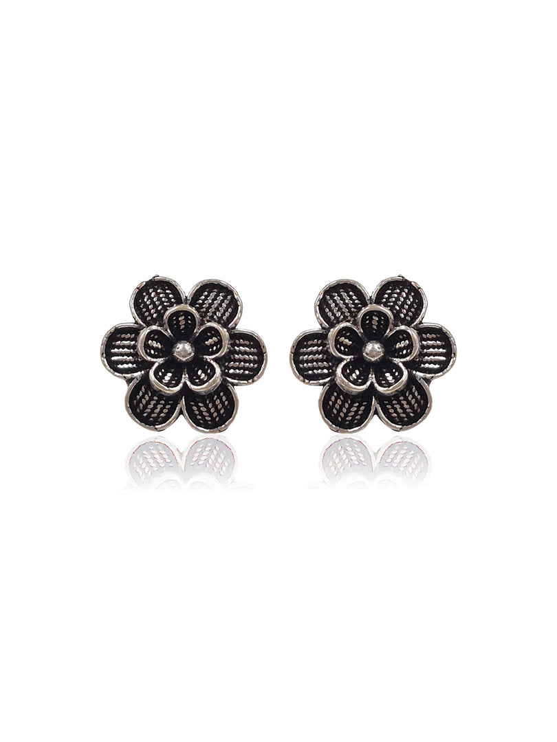 Pehen Silver Lookalike 3 Earrings Combo