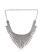 Load image into Gallery viewer, AADHYA OXIDISED DOUBLE NECKLACE JEWELLERY SET COMBO