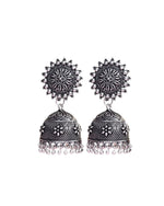 Load image into Gallery viewer, AADHYA OXIDISED DOUBLE NECKLACE JEWELLERY SET COMBO