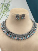 Load image into Gallery viewer, Rose Sliver Lookalike Necklace Set
