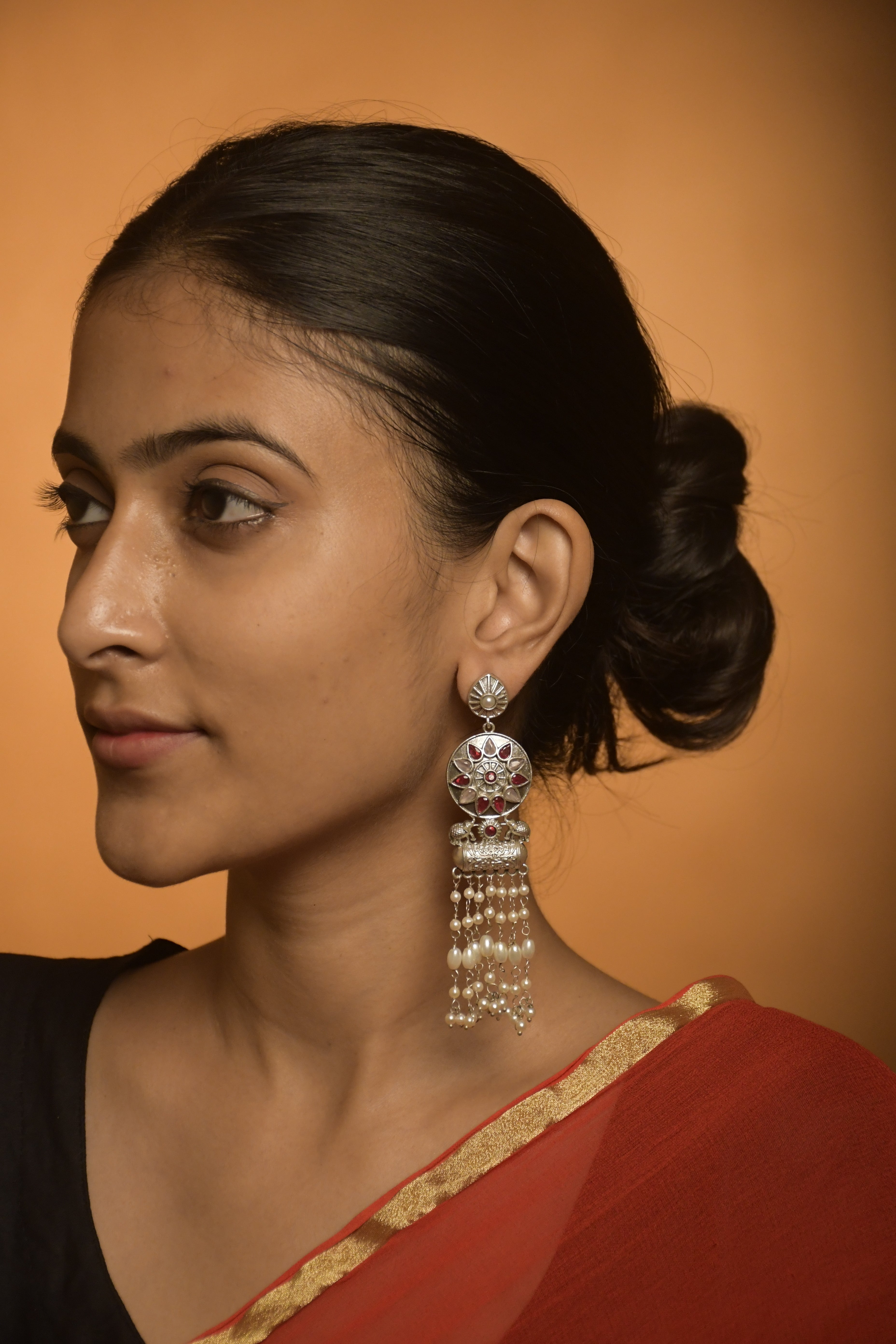 AKSHA OXIDISED DANGLER EARRINGS