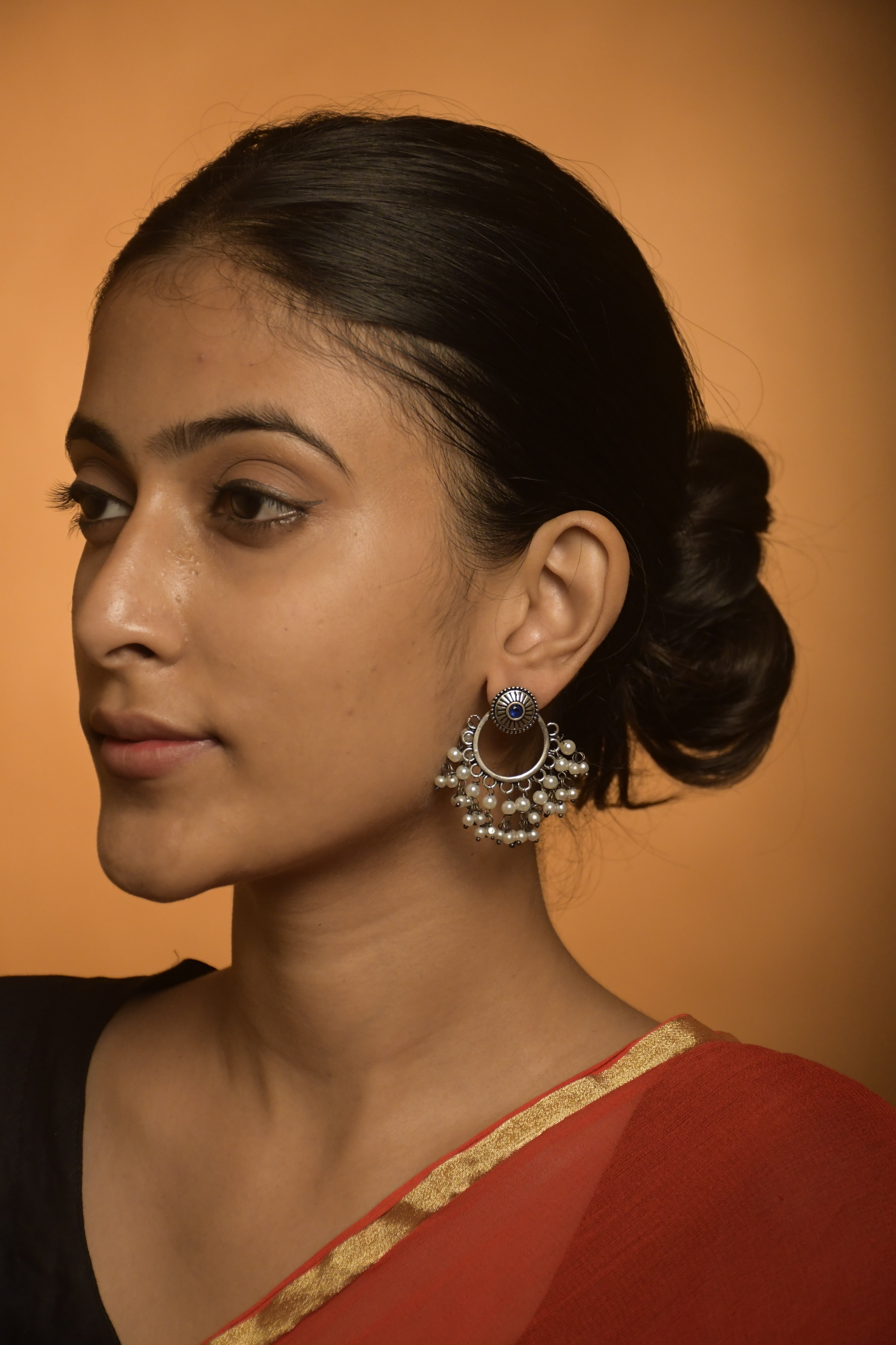 Pari Oxidised Dangler Earrings