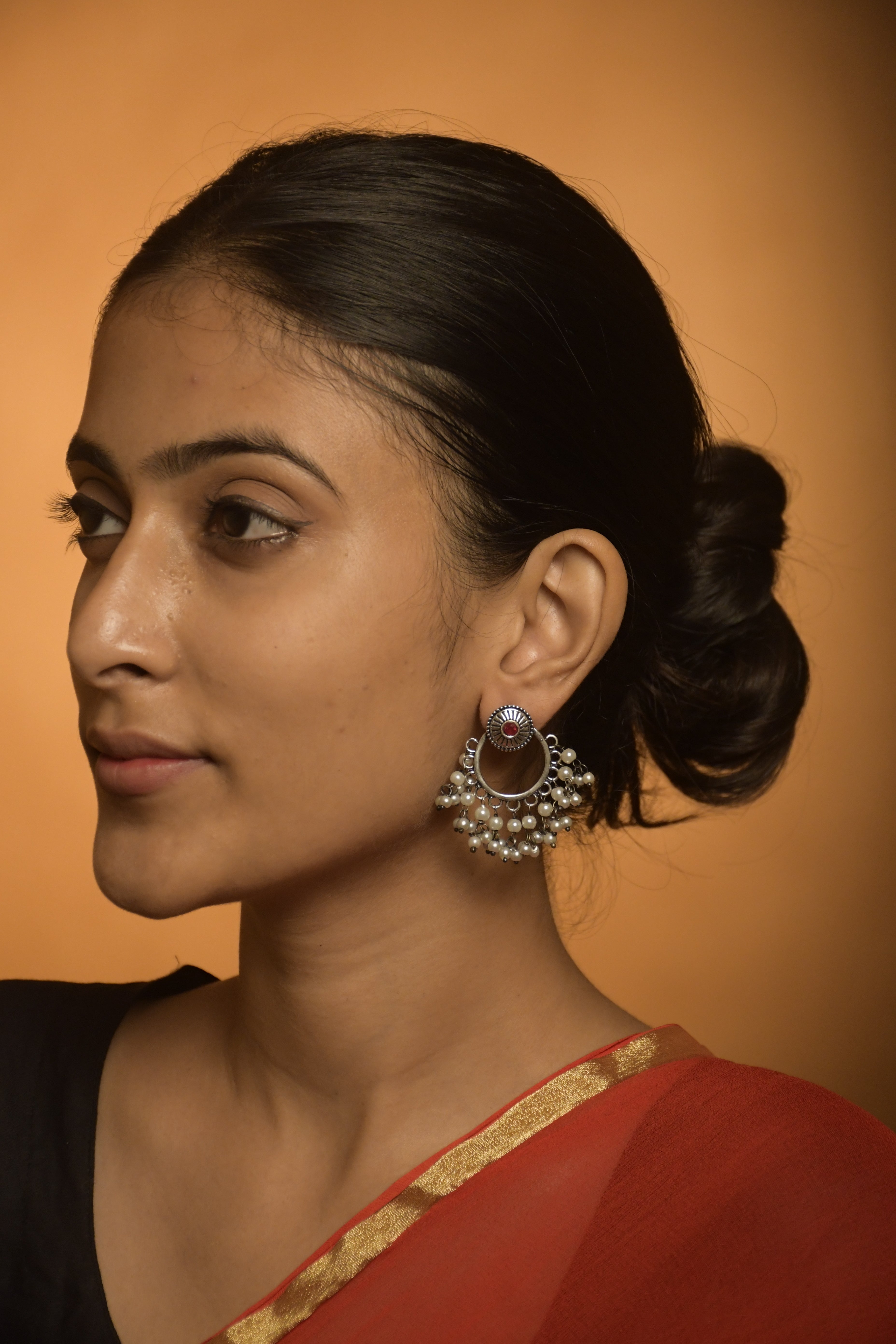 Pari Oxidised Dangler Earrings