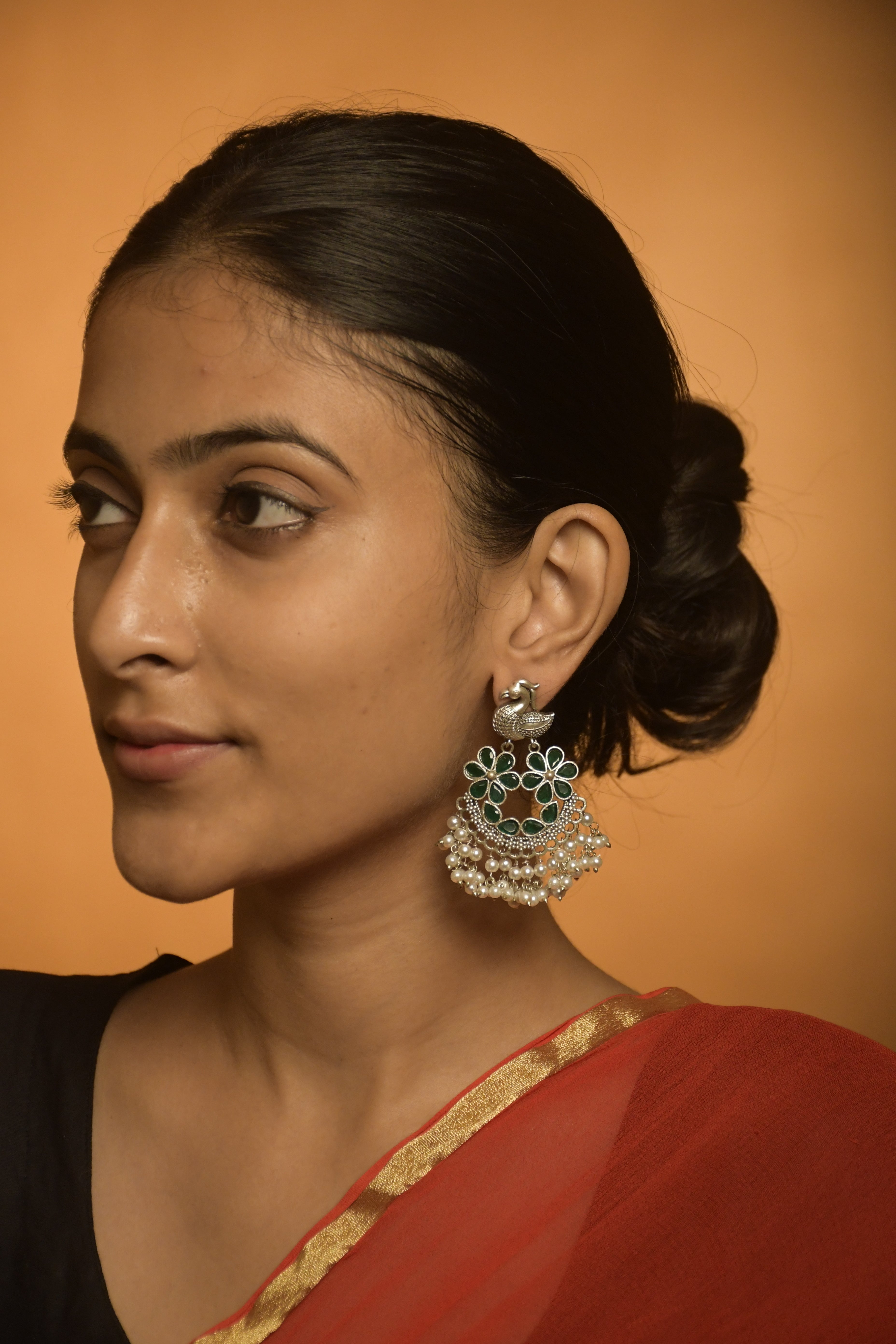 AROHI OXIDISED DANGLER EARRINGS