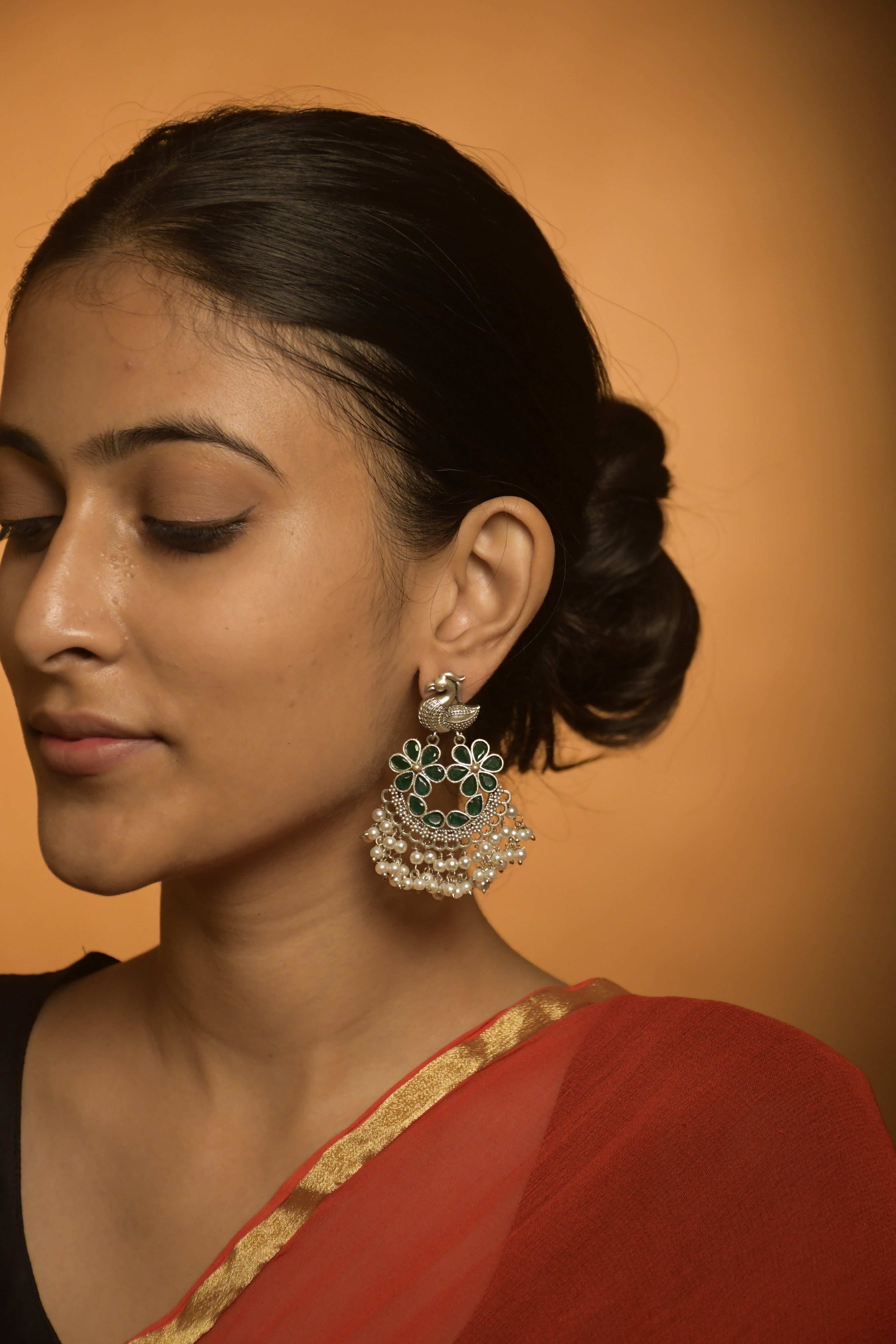 AROHI OXIDISED DANGLER EARRINGS