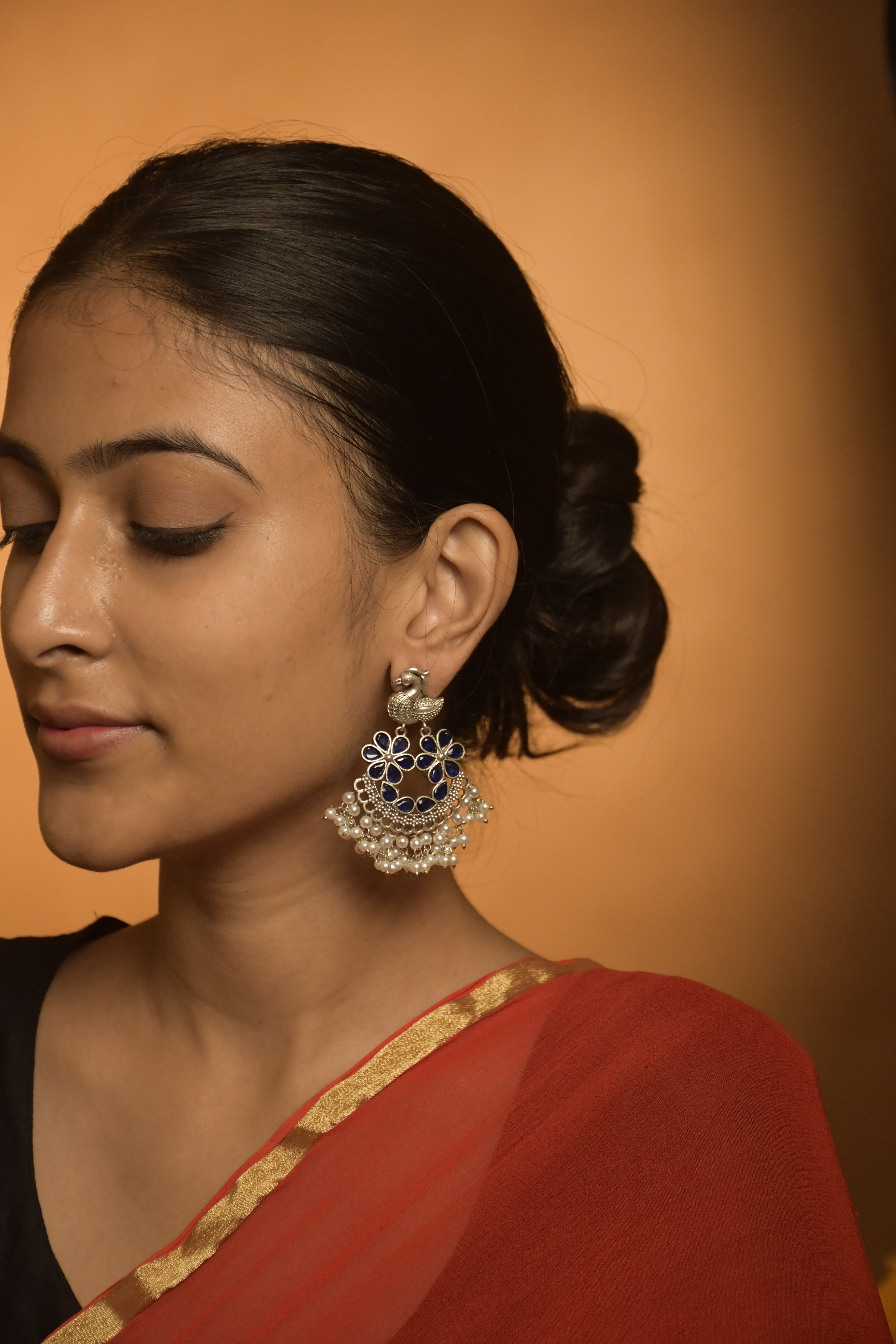 AROHI OXIDISED DANGLER EARRINGS