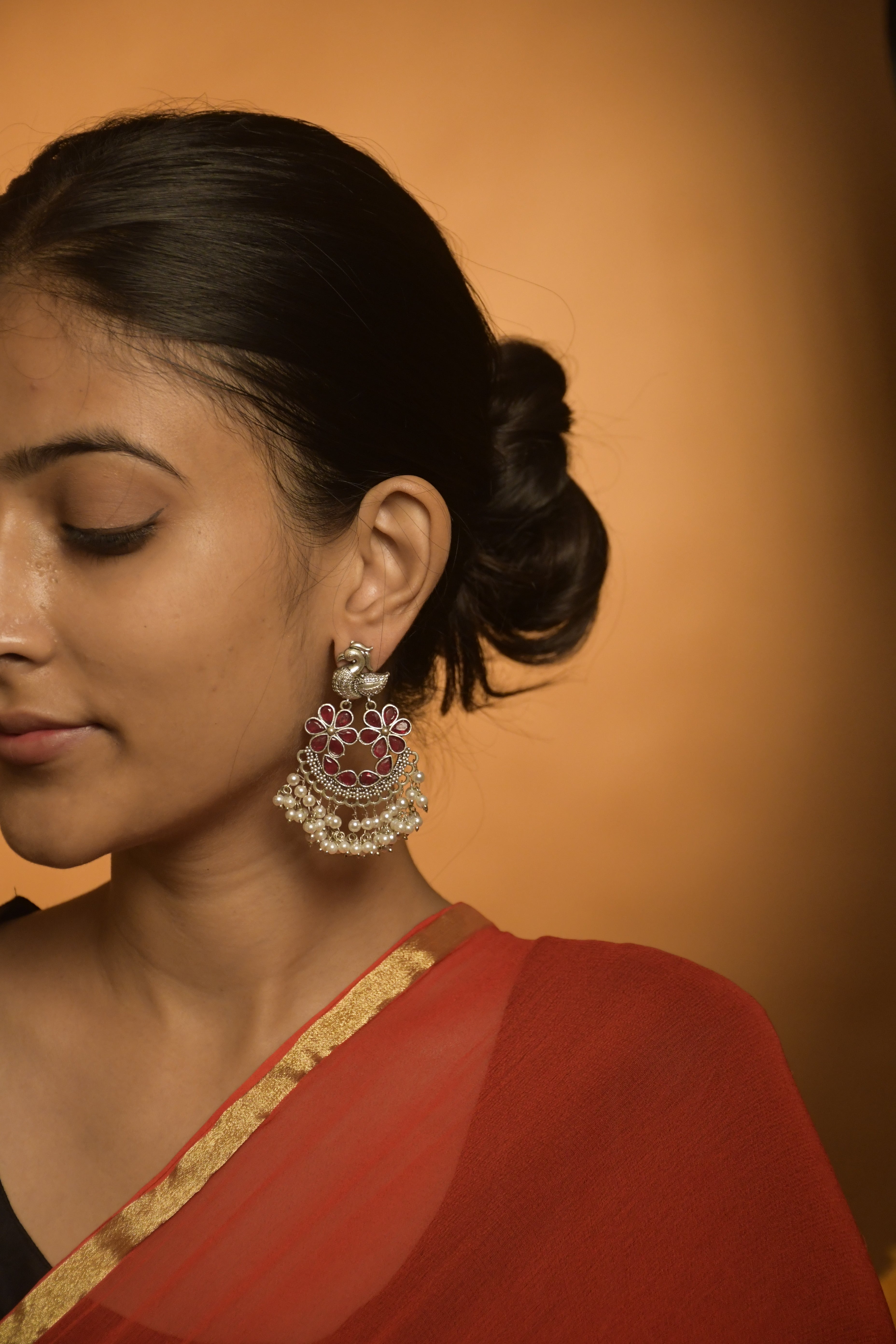 AROHI OXIDISED DANGLER EARRINGS
