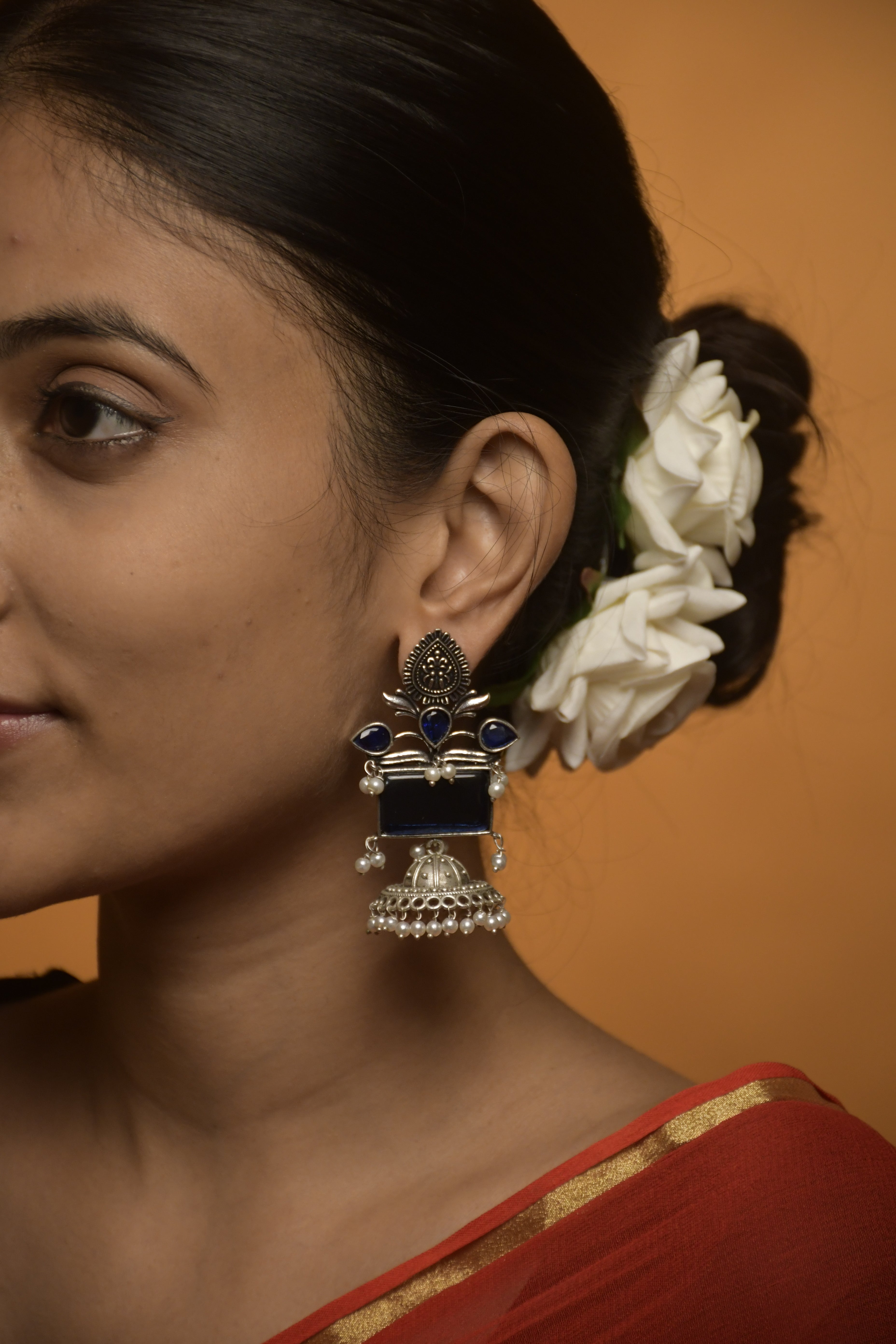 Noor Stone Jhumka Earrings