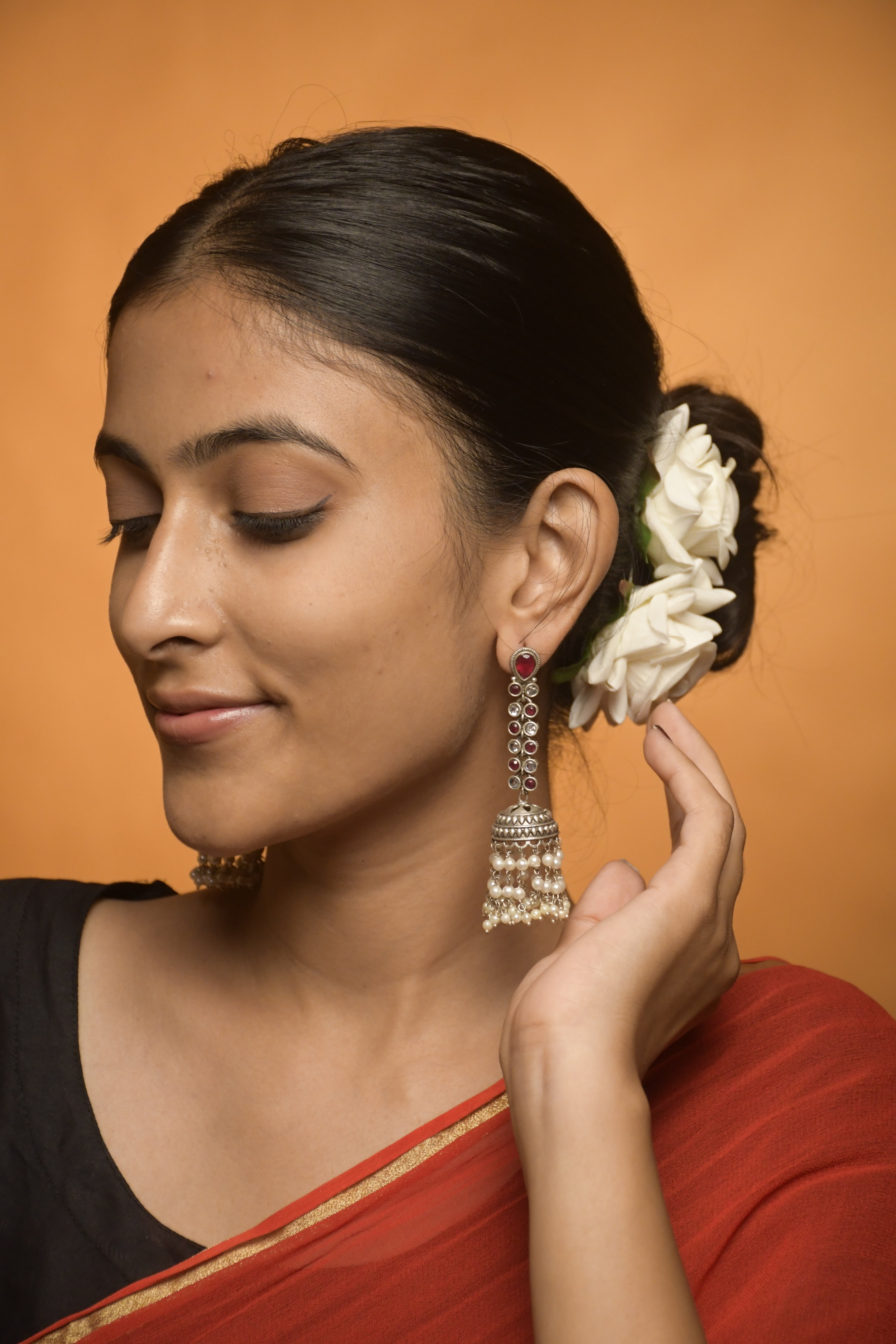 Sia Stone Jhumka Earrings