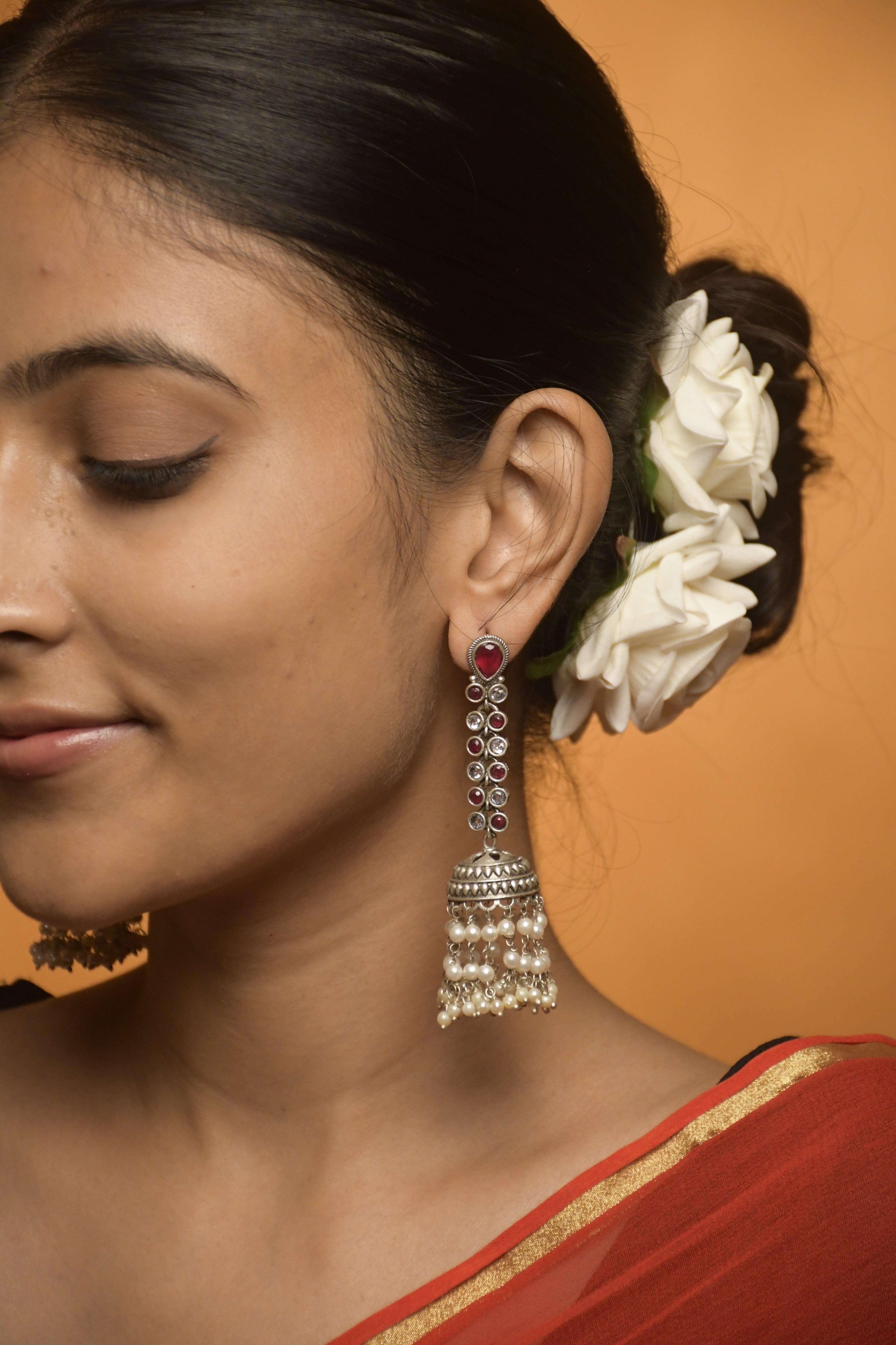 Sia Stone Jhumka Earrings