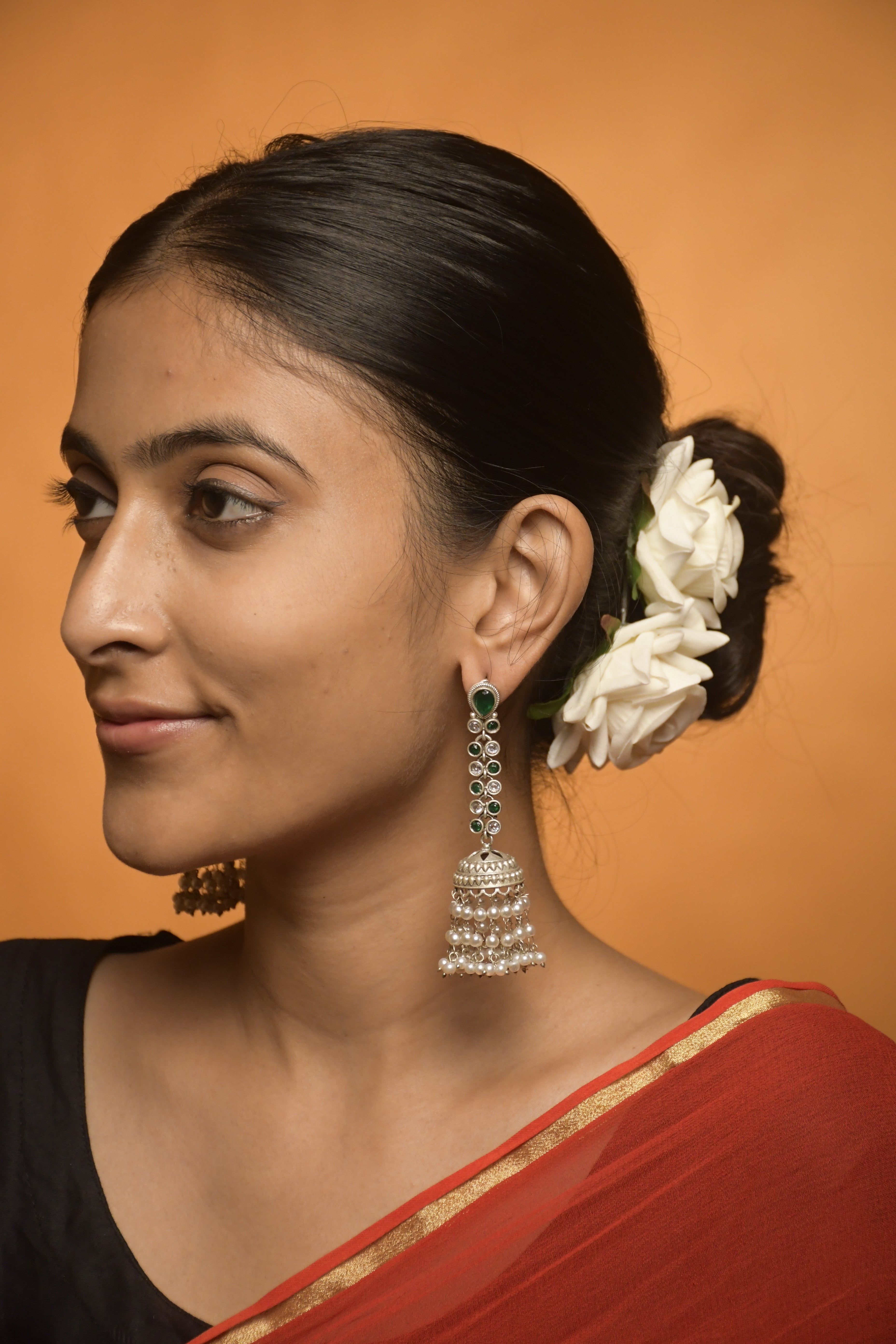 Sia Stone Jhumka Earrings