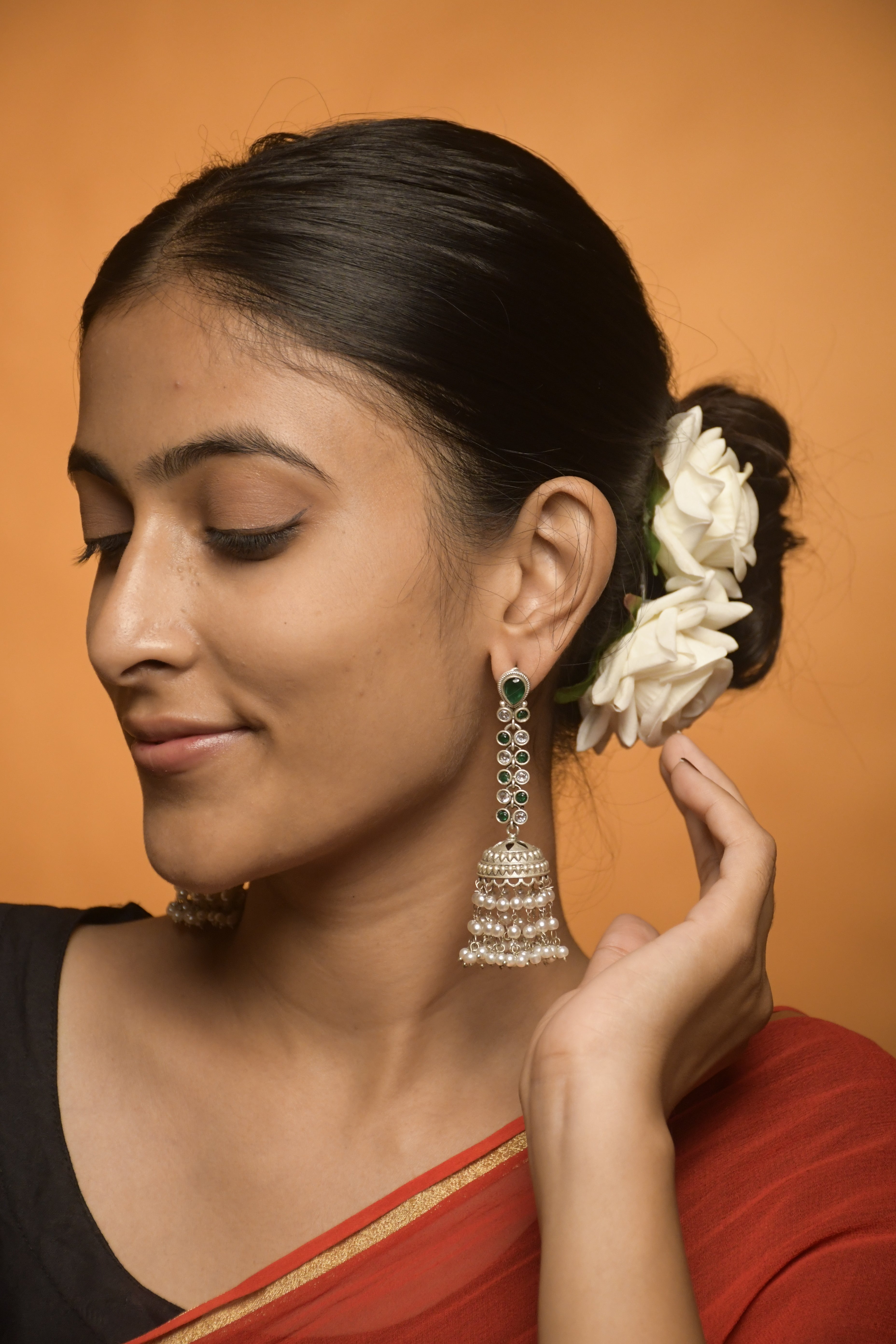 Sia Stone Jhumka Earrings