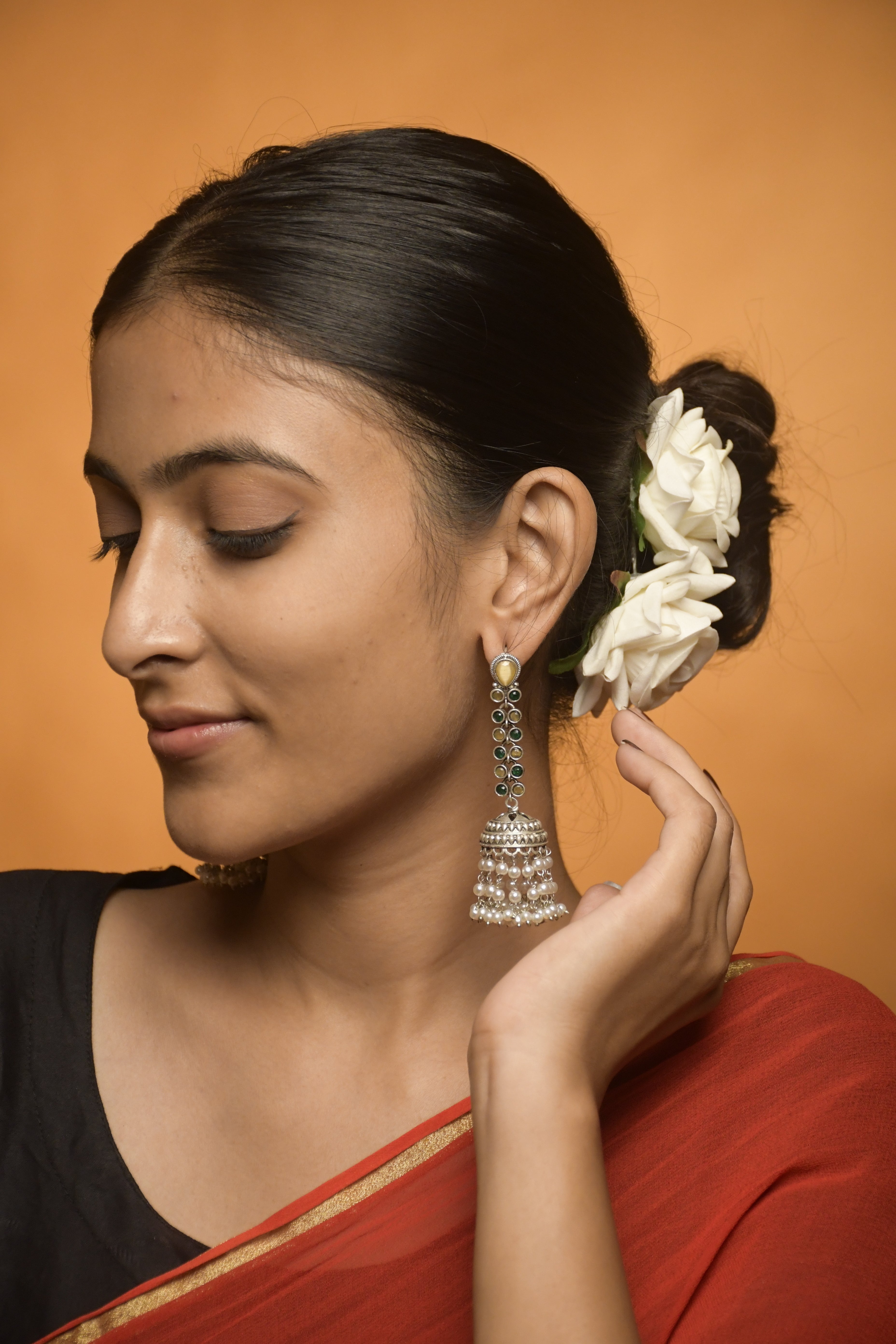Sia Stone Jhumka Earrings