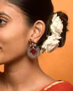 Load image into Gallery viewer, Peacock Stone Earrings