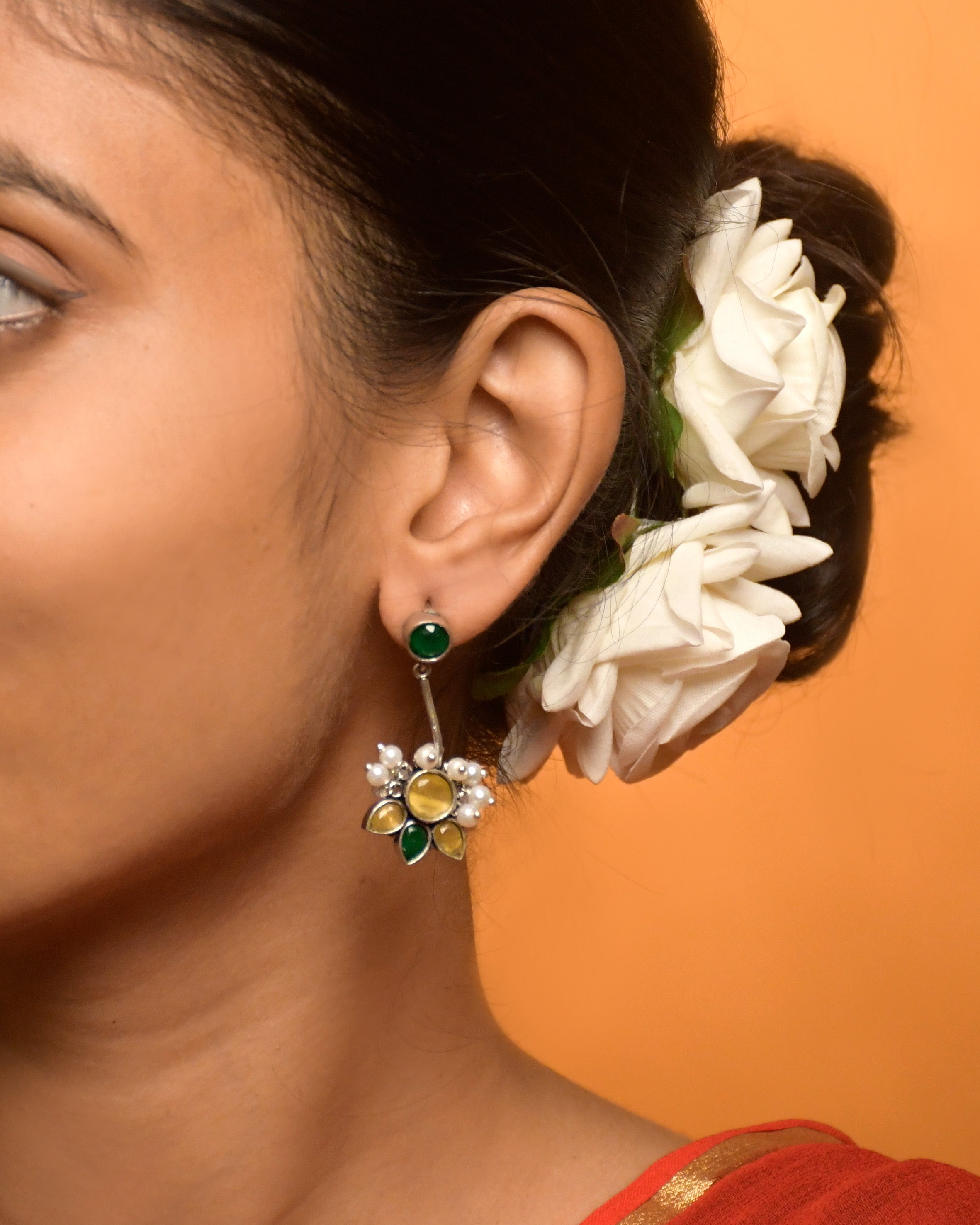 Maahi Oxidised Dangler Earrings