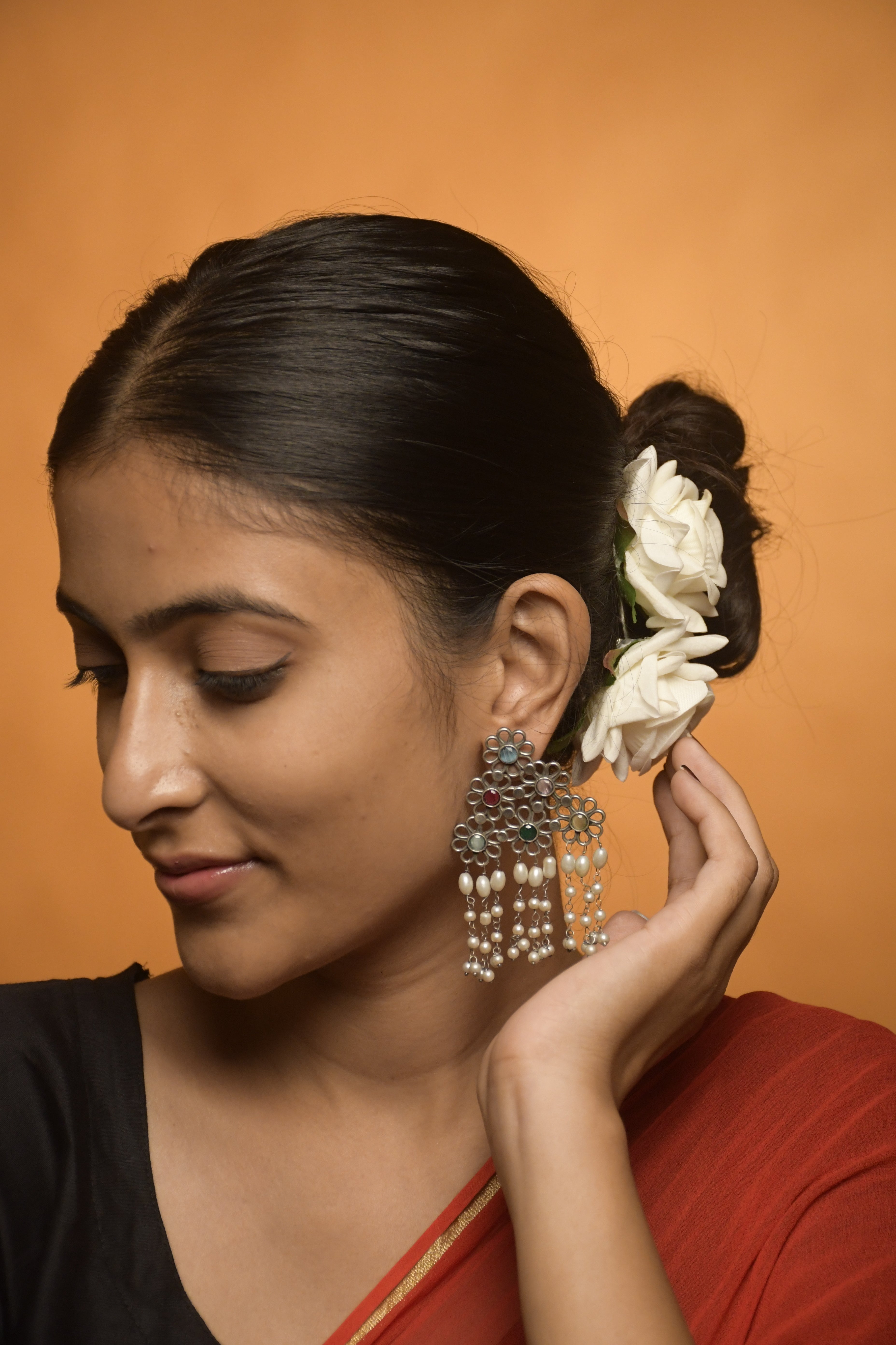 NITHYA OXIDISED DANGLER EARRINGS