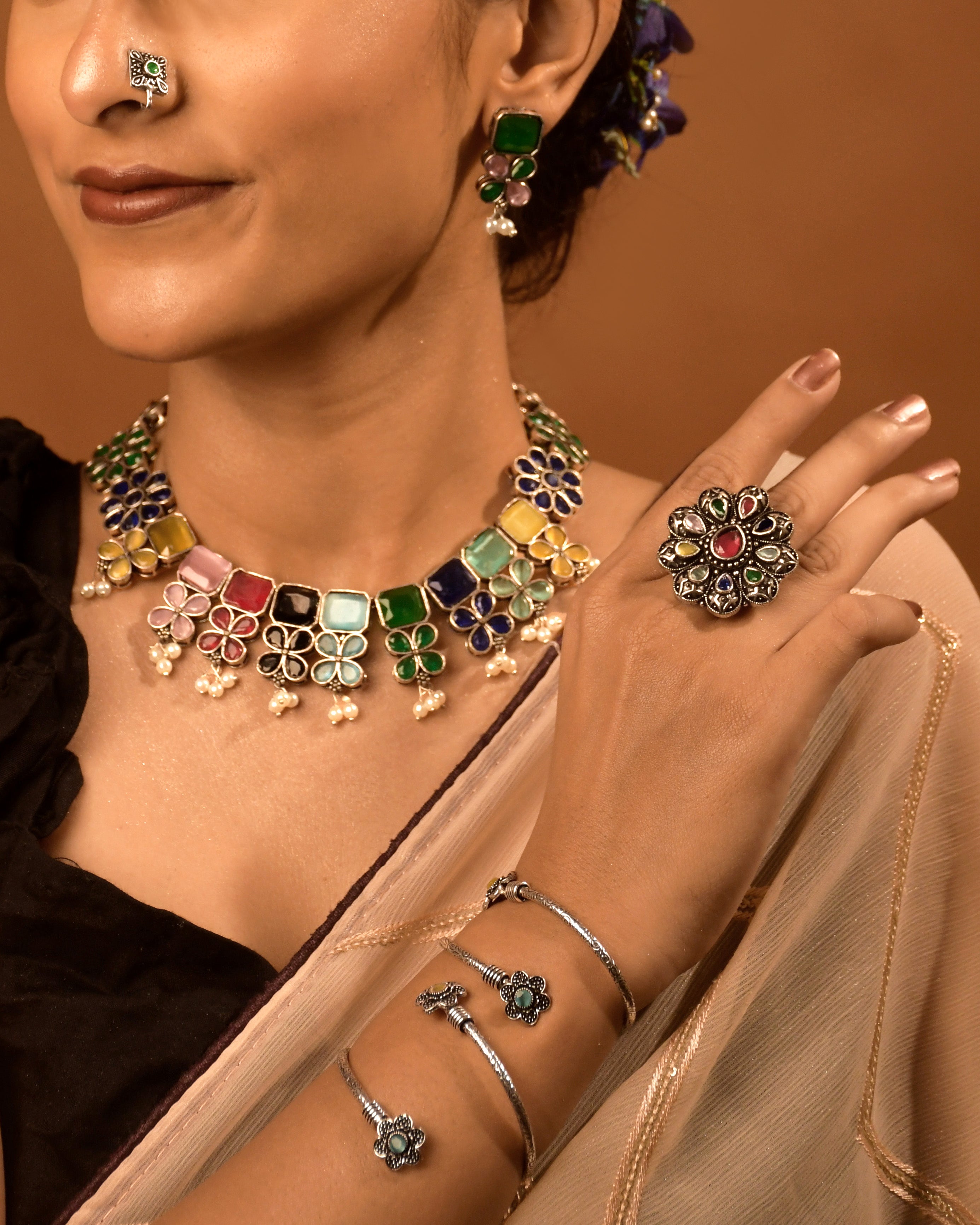 GIANNA STONE JEWELLERY SET COMBO