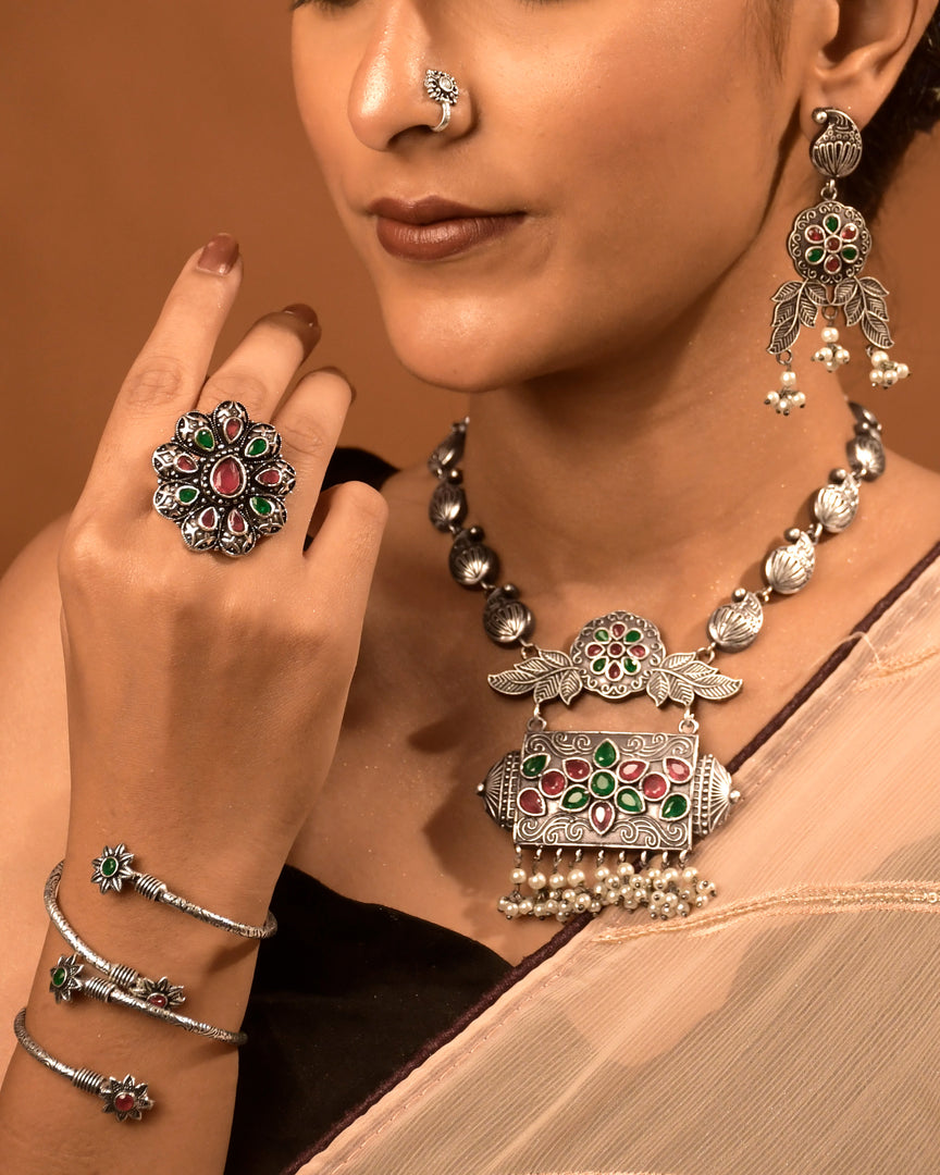 HAZEL STONE JEWELLERY SET COMBO